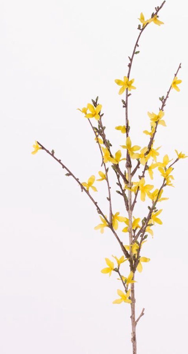 Kunstmatige Forsythia Decoratieve Takken voor Pasen Geel 138cm