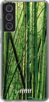 6F hoesje - geschikt voor Samsung Galaxy S21 FE -  Transparant TPU Case - Bamboo #ffffff
