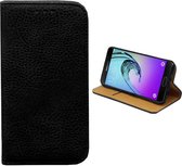 Klaphoesje - Telefoonhoesje met pashouder - Hoesje voor Samsung Galaxy A7 (2016) - Zwart