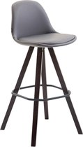 Liv's Fossaunet Barkruk - Modern - Grijs - Hout - 38 cm x 44 cm x 94,5 cm