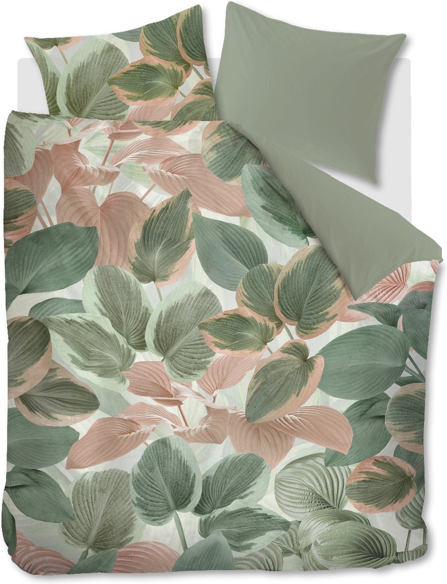 Beddinghouse Hosta Dekbedovertrek - Lits-jumeaux - 240x200/220 cm - Groen