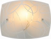 LED Wandlamp - Wandverlichting - Nitron Spirilo - E27 Fitting - 1-lichts - Vierkant - Mat Wit - Aluminium