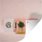 Tuinposters Minimal art van drie wasmachines - 50x50 cm - Tuindoek - Buitenposter