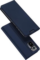 Hoesje geschikt voor Xiaomi Redmi Note 10 - Dux Ducis Skin Pro Book Case - Donker Blauw