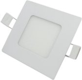 Inbouwspot-LED Paneel 3W 120 ° Extra Plat Vierkant WIT - Warm wit licht