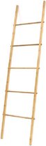 Handdoekenrek in bamboe ladder