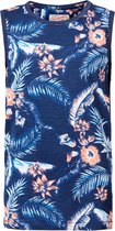 Petrol Industries - Jongens All-over flower printed singlet - Blauw - Maat 176