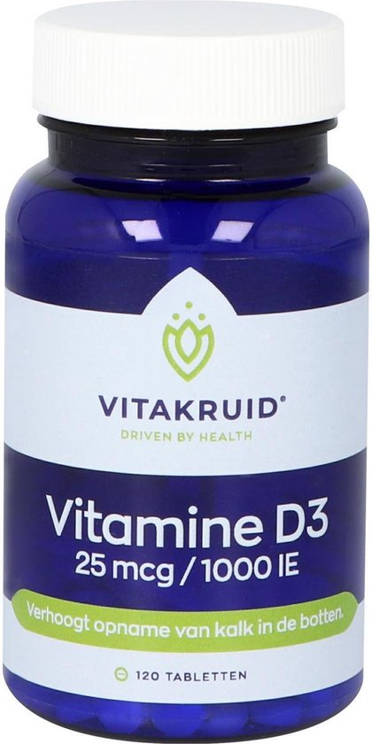 VitaKruid Vitamine D3 25 mcg 120 tabletten