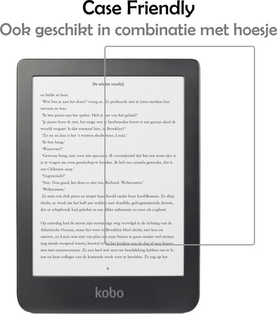 Screenprotector - Geschikt voor - Kobo Clara HD - Screenprotector Bescherm Glas Gehard Screen Protector van Merkloos — afbeelding 3