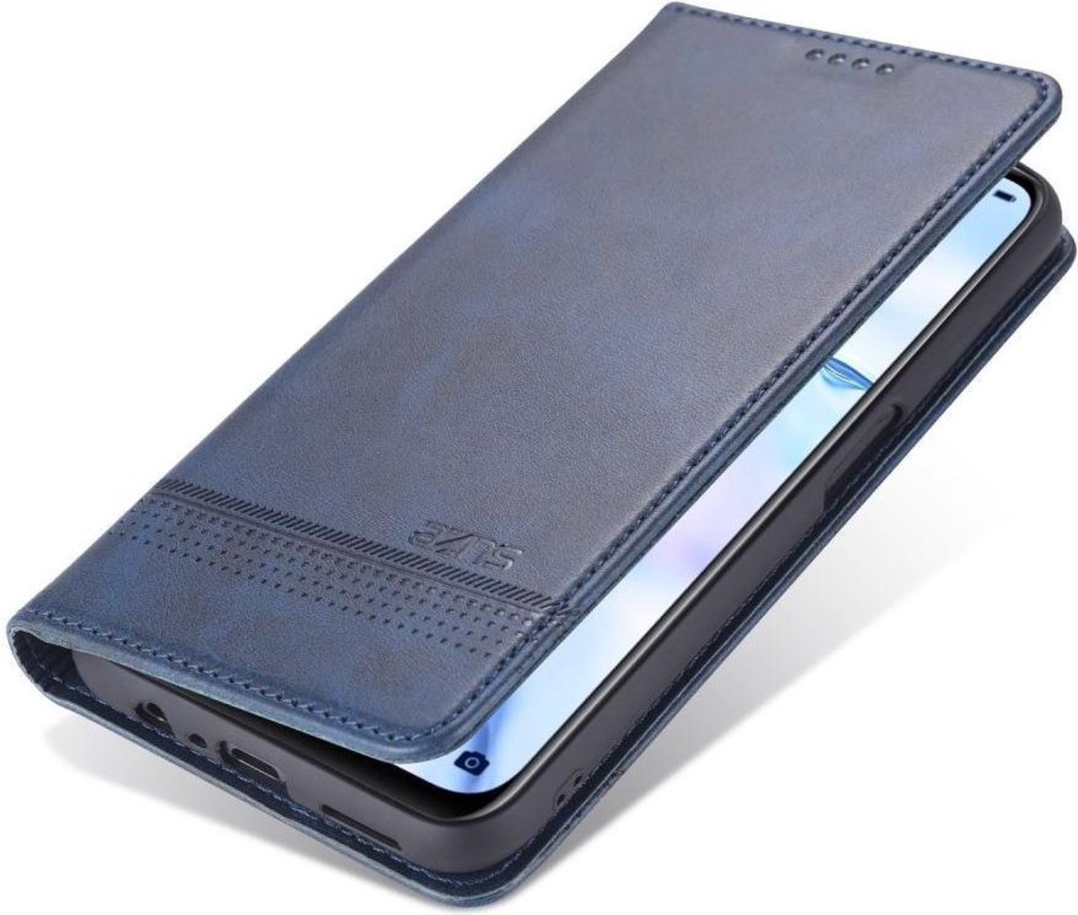 AZNS Oppo A74 5G Hoesje Portemonnee Book Case Kunstleer Blauw