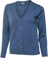 Ivanhoe Vest Cashwool Dames Merinowol Blauw Maat 46