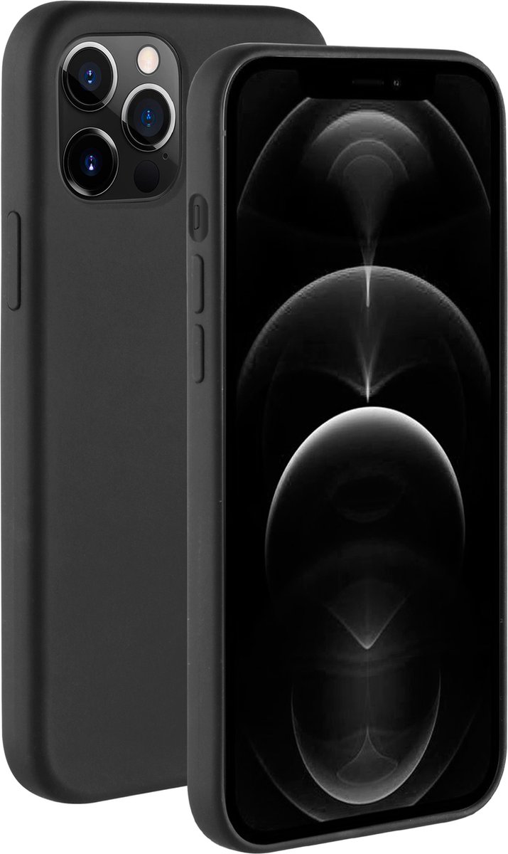BeHello iPhone 12 Pro Max Liquid Silicone Case Black