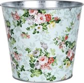 Esschert Design Bloempot Roos 15,9 X 14,2 Cm Staal Lichtblauw