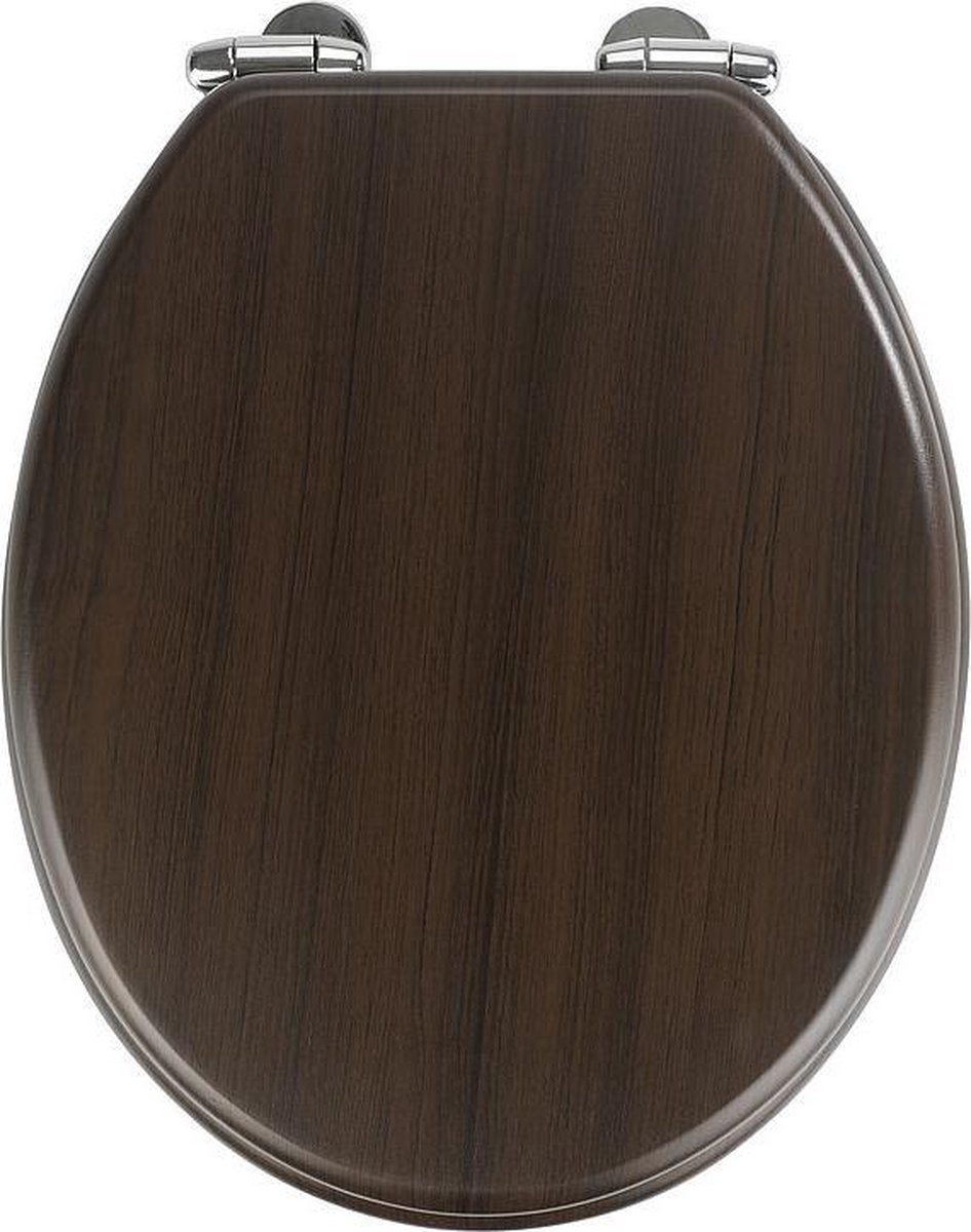 Wenko Wc-bril Wenge 35,5 X 42,5 Cm Mdf Bruin