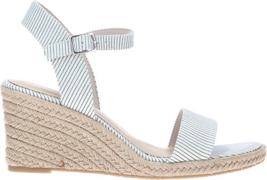 Tamaris Sandalen met sleehak wit - Maat 40 | bol.com