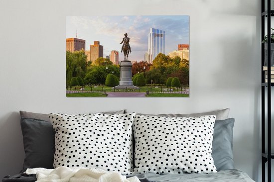 Boston Park toile 2cm 90x60 cm - Tirage photo sur toile (Décoration murale salon / chambre)