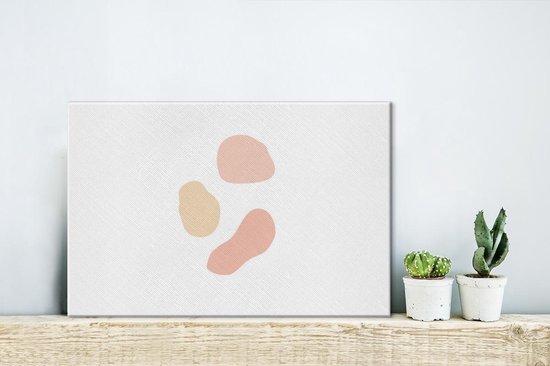 Tableau sur toile Illustration abstraite de taches colorées - 30x20 cm - Décoration murale