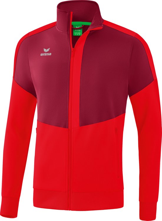 Erima Squad Trainingsjack Kind Bordeaux-Rood Maat 128