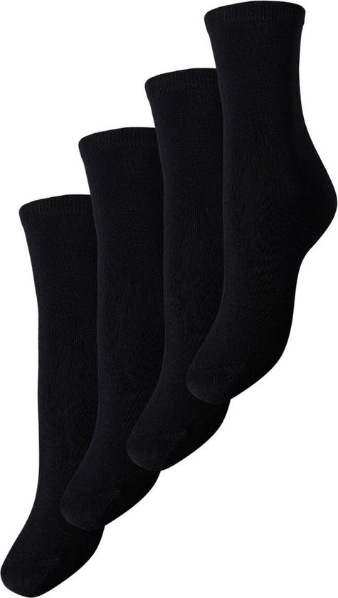 Lot de 4 paires de chaussettes femme Pieces - Noir - 39/41 - Zwart