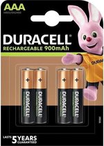 Piles rechargeables Duracell AAA 900 mAh - Paquet de 4