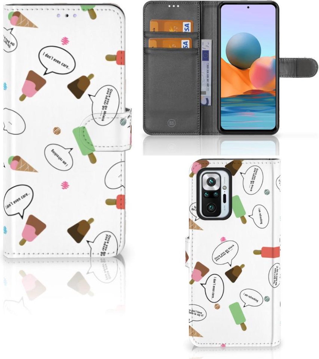 Xiaomi Redmi Note 10 Pro Book Cover IJsjes
