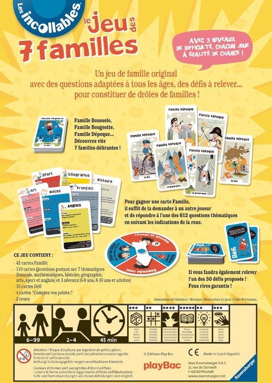 Ravensburger - Le jeu des Incollables - Jeux de société Famille