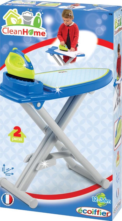 Geplooid magnetron Jet écoiffier Clean Home speelgoed strijkplank met strijkijzer | bol.com