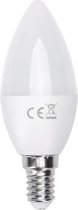 LED Lamp - Smart LED - Igia Kiyona - Bulb C37 - 5W - E14 Fitting - Slimme LED - Wifi LED - Aanpasbare Kleur - Mat Wit - Glas