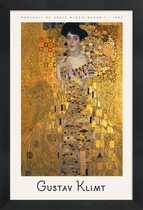 JUNIQE - Poster in houten lijst Klimt - Portrait of Adele Bloch-Bauer