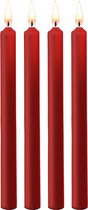 Teasing Wax Candles Large - Parafin - 4-pack - Red - Massage Candles - OUCH! Play candles