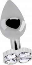 Lucky Diamond Plug - 2.75 Inch - Silver - Butt Plugs & Anal Dildos -