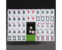 30 mm Top-kwaliteit Mahjong Acryl Majiang Set Tafel Spel Met Arabische cijfers en Engelse letters
