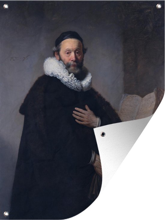 Affiche de jardin Rembrandt van Rijn (carré) - L'apôtre Paul - Peinture