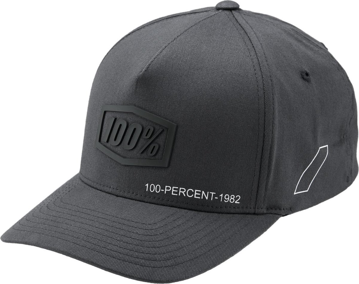 100% Pet Snapback Shadow X-Fit - Staal - S/M