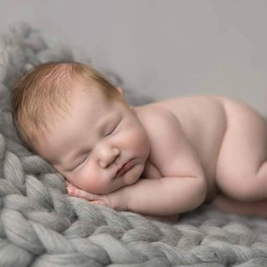 50x50cm pasgeboren baby gebreide wollen deken pasgeboren fotografie  rekwisieten dikke... | bol.com