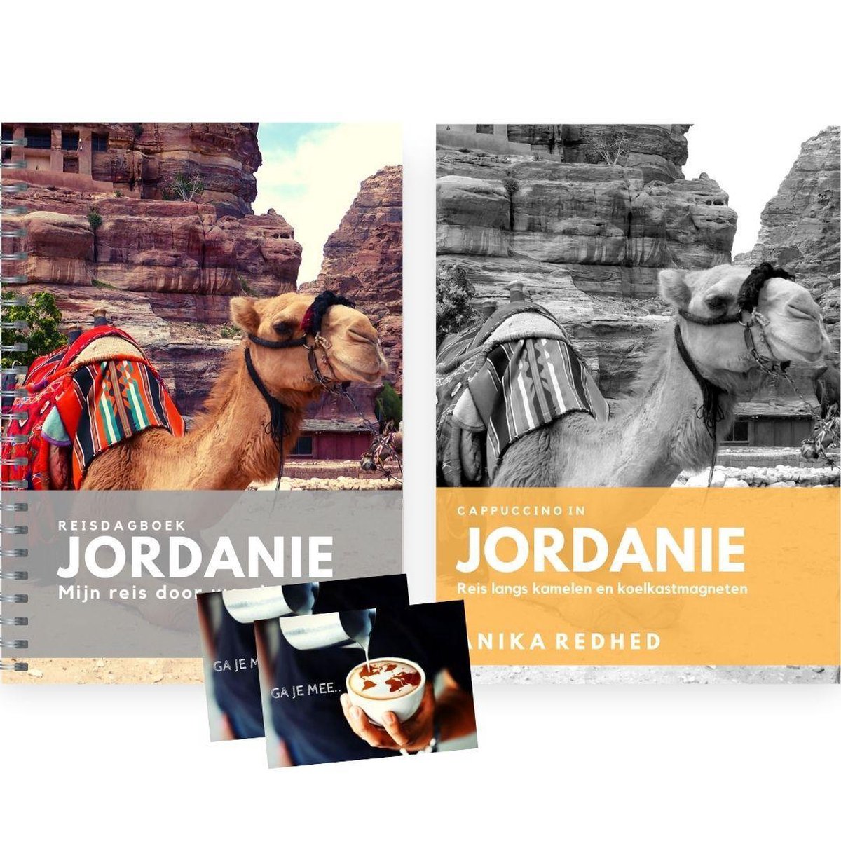 Jordanië reisset - cadeau pakket - Reisverhaal Jordanië en Reisdagboek Jordanië - vakantiepakket