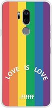 6F hoesje - geschikt voor LG G7 ThinQ -  Transparant TPU Case - #LGBT - Love Is Love #ffffff