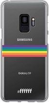 6F hoesje - geschikt voor Samsung Galaxy S9 -  Transparant TPU Case - #LGBT - Horizontal #ffffff