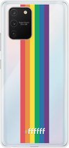 6F hoesje - geschikt voor Samsung Galaxy S10 Lite -  Transparant TPU Case - #LGBT - Vertical #ffffff