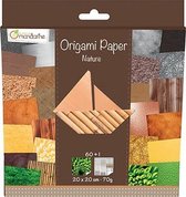 Origami papier Nature, 60 vel 70g 20 x 20 cm - met motief