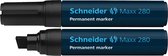 marker Schneider Maxx 280 permanent beitelpunt zwart S-128001