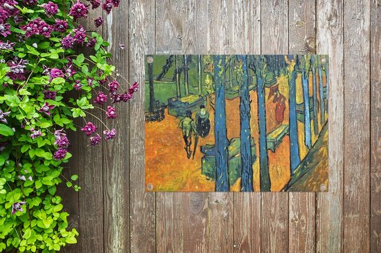 Affiche de jardin Vincent van Gogh 2 - Les Alyscamps - Peinture de Vincent van Gogh affiche de jardin toile en vrac 40x30 cm - Toile de jardin / Toile d'extérieur / Peintures d'extérieur (décoration de jardin)