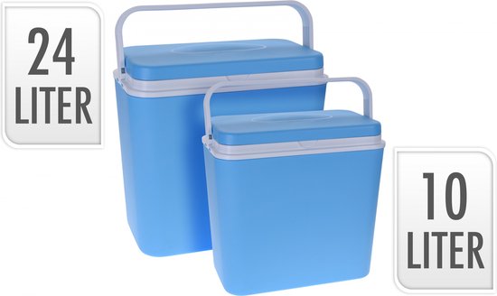 Koelbox - 24 l + 10 l - Kunststof - Blauw - 2 stuks van KOEL — afbeelding 2