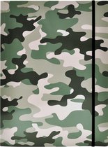 Verhaak Documentenmap – Elastomap - A4 Formaat - Camouflage Groen