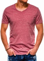 Ombre - heren T-shirt bordeaux rood