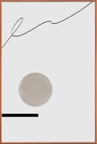 JUNIQE - Poster met kunststof lijst Jump -20x30 /Wit