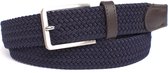 Riem navy gevlochten