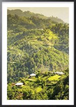 Poster Met Zwarte Lijst - Rural Village Poster