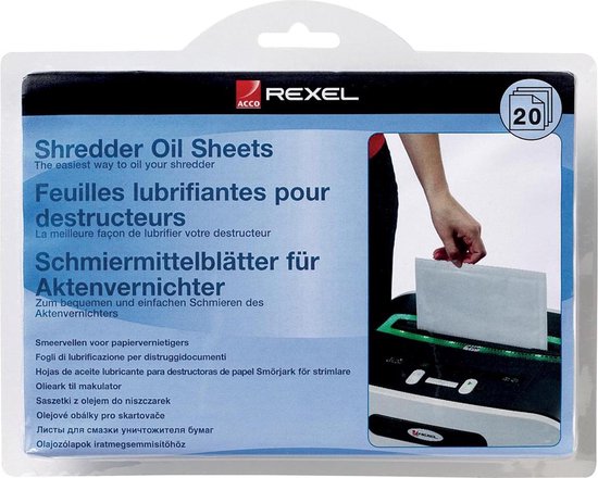 Rexel Olievellen voor Papierversnipperaars - 20 Stuks