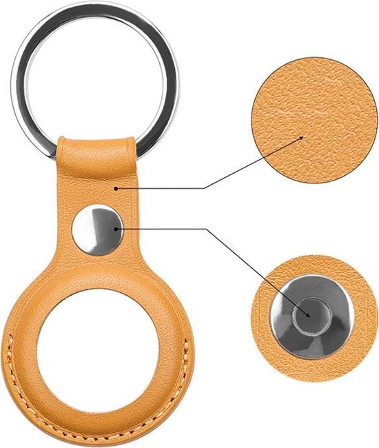 Sleutelhanger voor Apple AirTag (leer) blauw kopen Sleutelhanger voor Apple AirTag (leer) blauw kopen